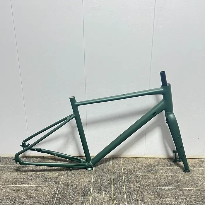 Cadre de vélo de gravier B.B 44x68mm O.L.D Avant 100mm/Arrière 135mm Frein à disque en alliage d'aluminium
