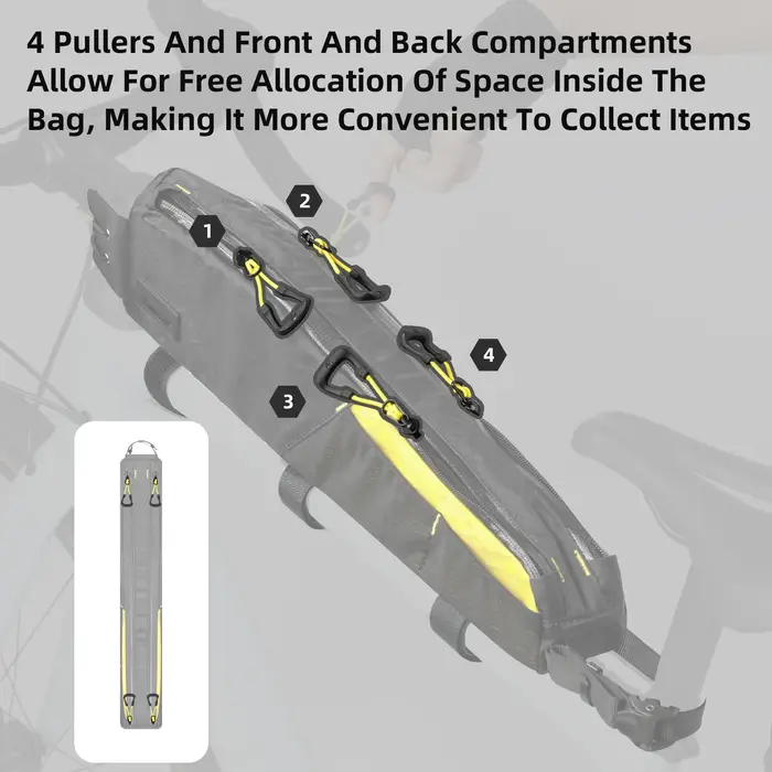 Rhinowalk – grand sac pour Tube supérieur de vélo