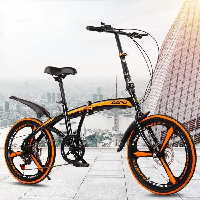 Vélo pliant Durable de frein à double disque de vitesse Variable de 20 pouces