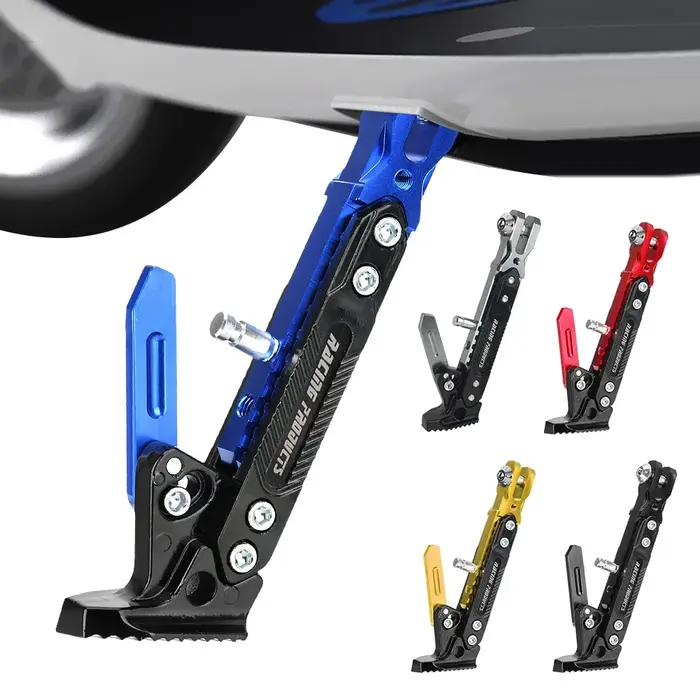 Support de moto électrique CNC coloré et réglable en alliage d'aluminium pour cadre