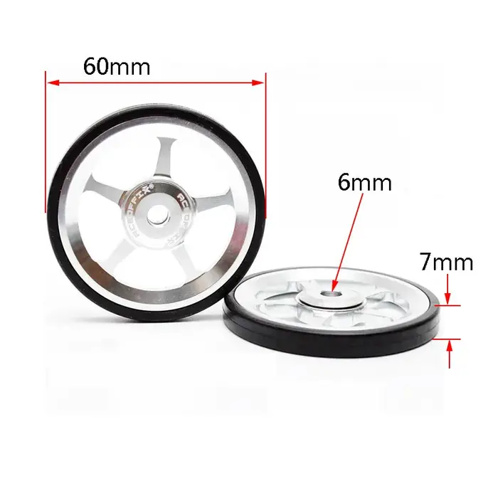 Aceoffix 1 paire de vélo pliant roue facile pour Brompton 60mm EZwheel