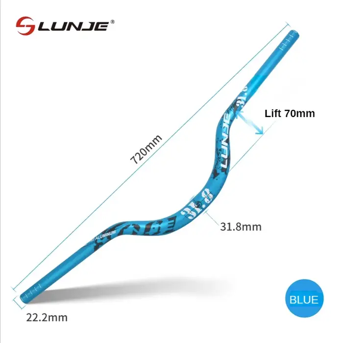 Guidon de VTT LUNJE 31.8x720/780mm en aluminium
