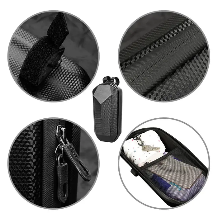 OFFBONDAGE Sacoche de guidon rigide en EVA pour trottinette électrique et vélo pliant – Accessoires de cyclisme