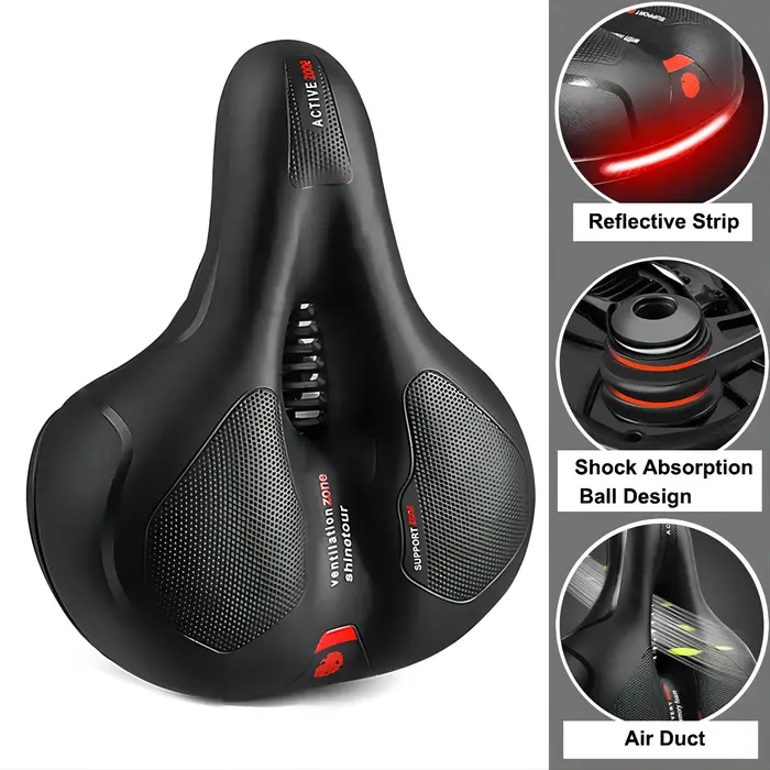 Selle de vélo creuse et respirante pour hommes et femmes