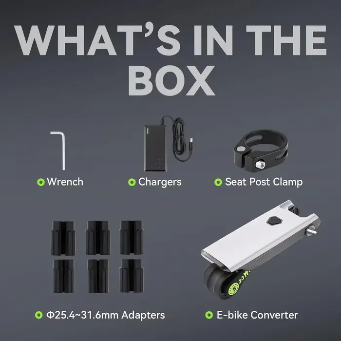 P.Wheel vélo électrique Booster 18V10AH batterie 200w Portable