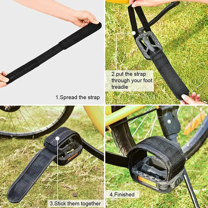 Sangles de pédales souples de vélo pour enfants