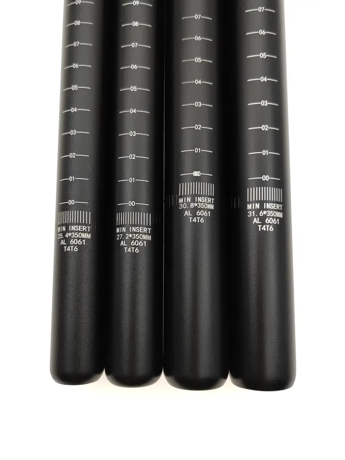 Tige de selle de vélo 25.4/27.2/28.6/31.6mm allonger en alliage d'aluminium vtt