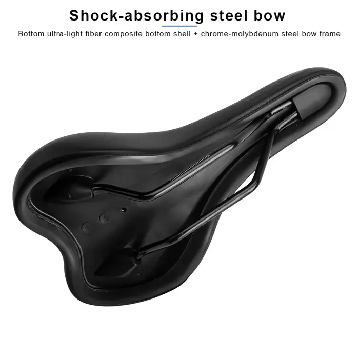Selle de vélo Vintage confortable épaissir doux Absorption des chocs siège de vélo en cuir PU éponge