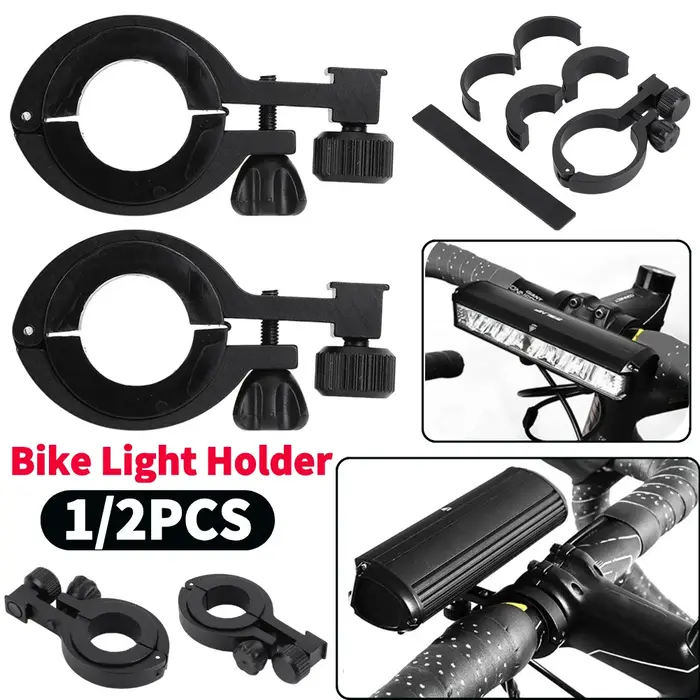 Support avant pour lampe de vélo en alliage d'aluminium, support de lampe de vélo portable, accessoi