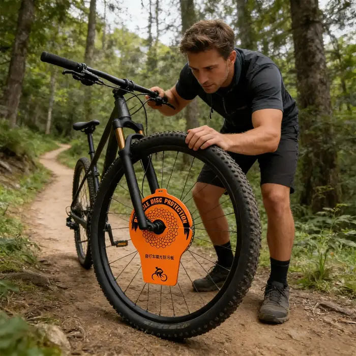 Protection de frein à disque de vélo