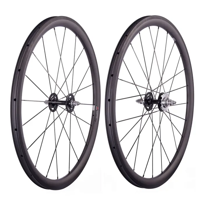 CSC 60mm 25mm de large 700C route vélo piste roues de vélo engrenage fixe carbone roues T800 carbone roues avec bord de freinage en basalte