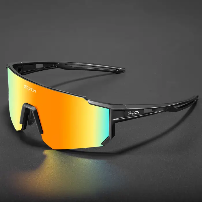 Lunettes de soleil de cyclisme pour hommes et femmes en acétate avec verres polycarbonate UV400 pour vélo de route VTT et sport extérieur
