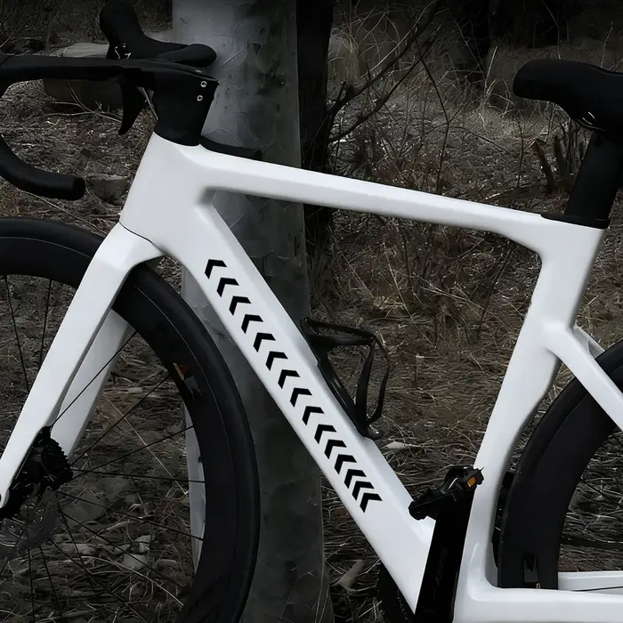 Lot de 3 autocollants DIY en forme de flèche pour cadre de vélo