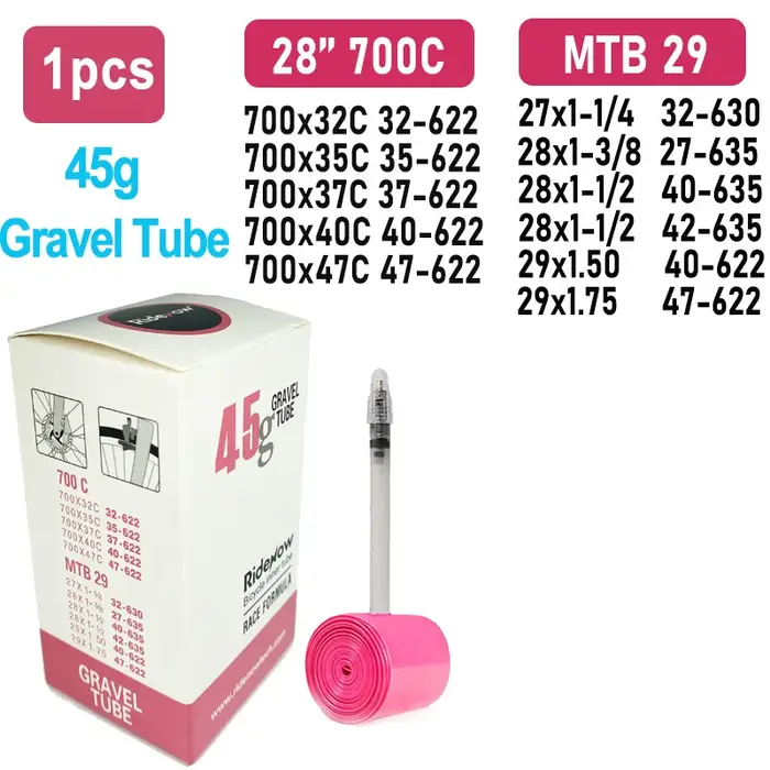 RideNow – chambre à air de vélo de route en TPU, 29 pouces, 700x32C, 35 37 40 47C, Valve française, 
