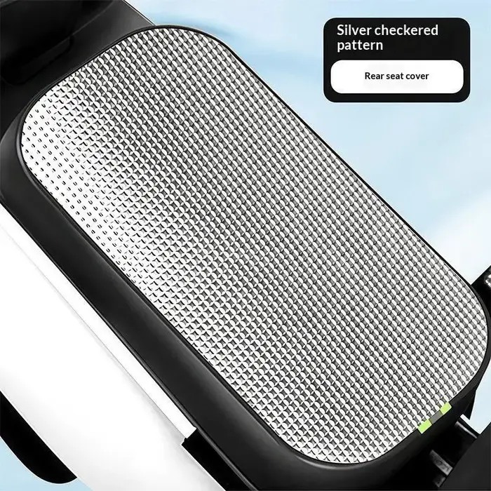 Housse de protection solaire pour siège de vélo électrique, isolation thermique d'été, coussin de si