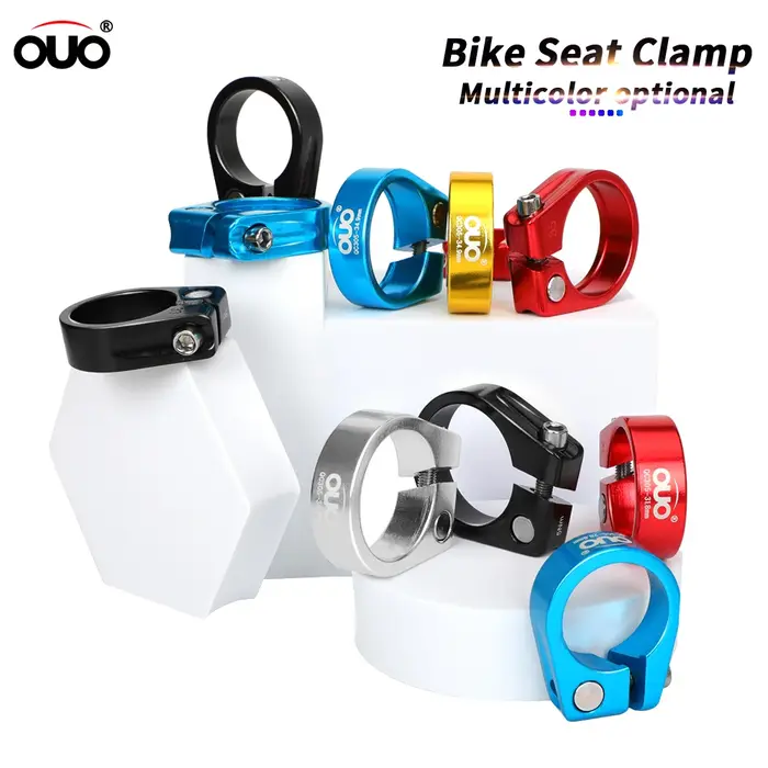 OUO – pince de tige de selle de vélo en aluminium, 28.6/31.8/34.9mm, multicolore, ultralégère, pour 