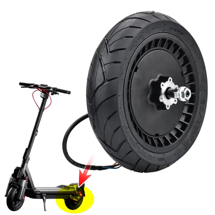 Moteur d'origine 850W 48V pour scooter électrique Segway MAX G3 avec roue arrière et pneu à vide auto-cicatrisant vert performance robuste