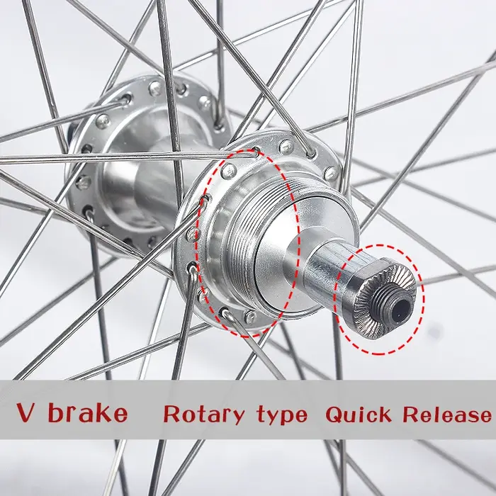 Jeu de roues de VTT ROCKBAO 24/26 pouces