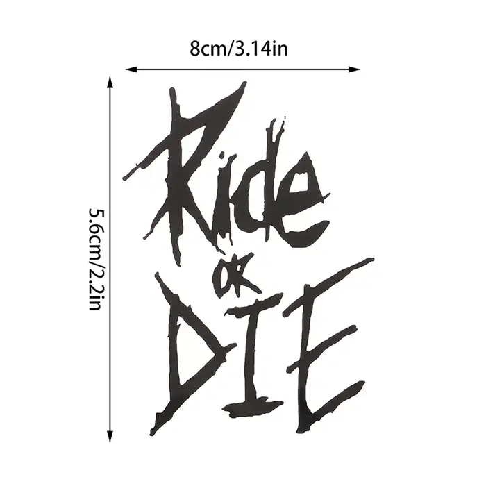Autocollant de cadre de vélo Ride Or Die
