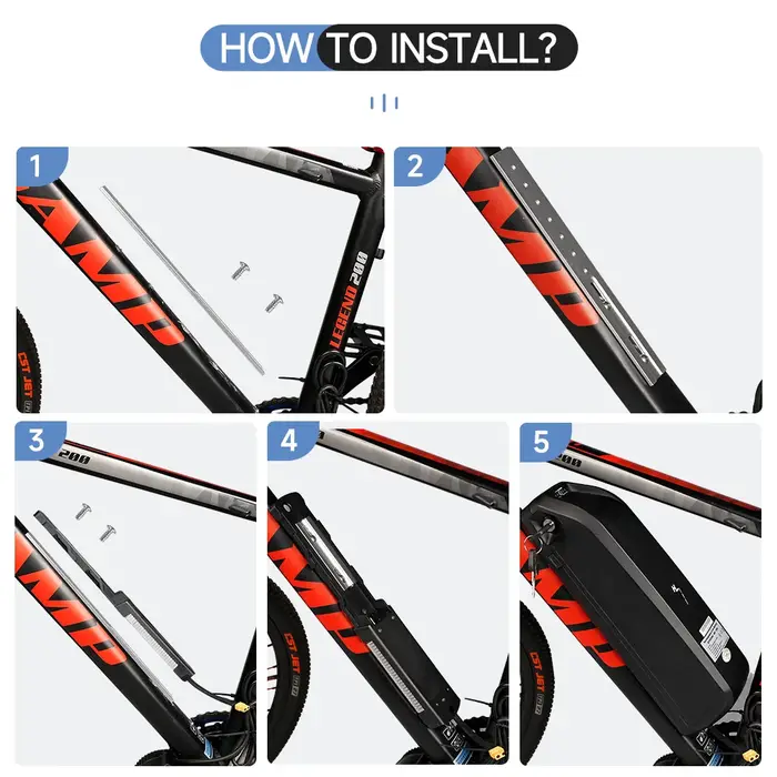 Adaptateur de support de batterie de vélo électrique