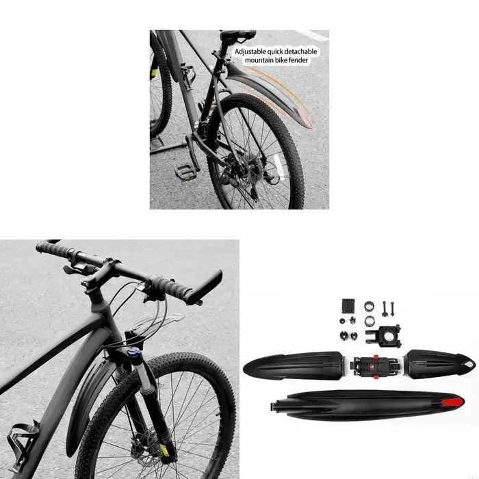 1 jeu vélos garde-boue arrière pour vélos montagne garde-boue réglable vélos garde-boue arrière 24BD
