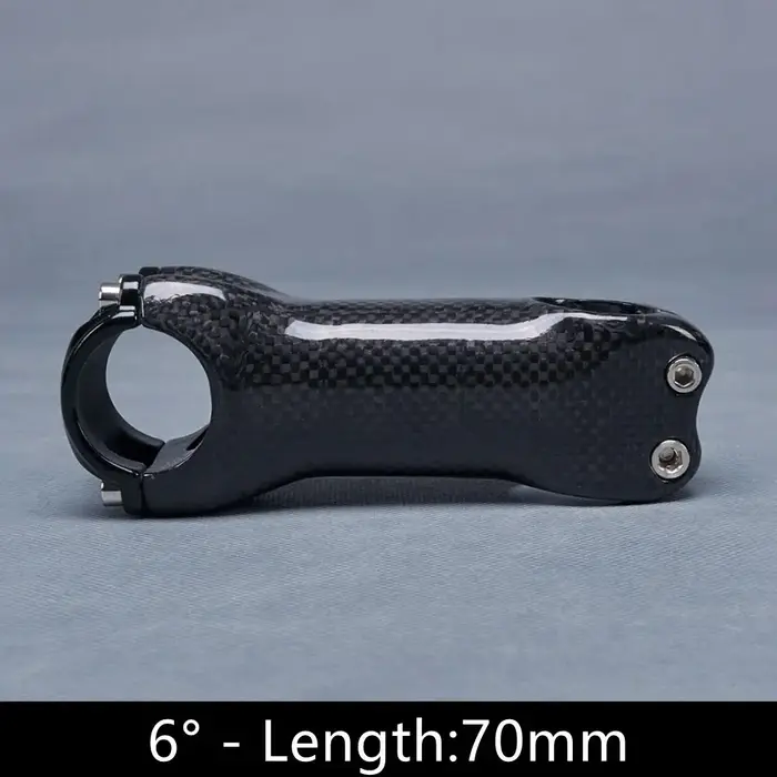 Tige de guidon de vélo en fibre de carbone pour VTT et vélo de route, 31,8 mm, angle 6/17 degrés, lo