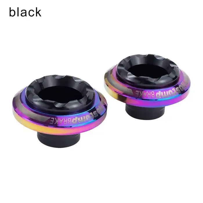 Protections anti-chute et amortisseurs de chocs en alliage d'aluminium pour scooter électrique moto et vélo urbain noir jaune