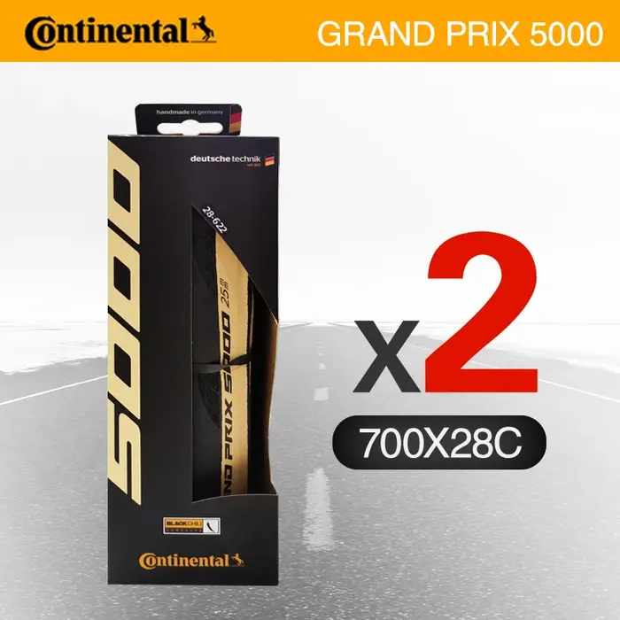 Nouveau Continental GrandPrix 5000/700X25C 28C pneu de vélo de route crème peau mur