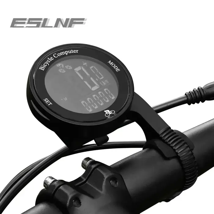 ESLNF ordinateur de vélo sans fil odomètre de vélo écran LCD multifonctionnel compteur de vitesse de