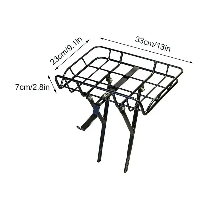 Porte-bagages avant en alliage d'aluminium pour VTT et vélos de route