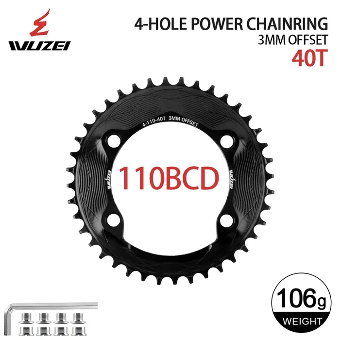 WUZEI 110BCD plateau de vélo de route 8 9 10 11 12S roue de vélo 40T 48T 58T pignon large étroit pou
