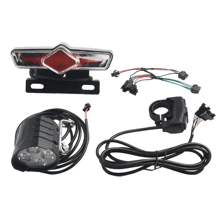 Kit de feux avant et arrière pour vélo électrique 12-72V