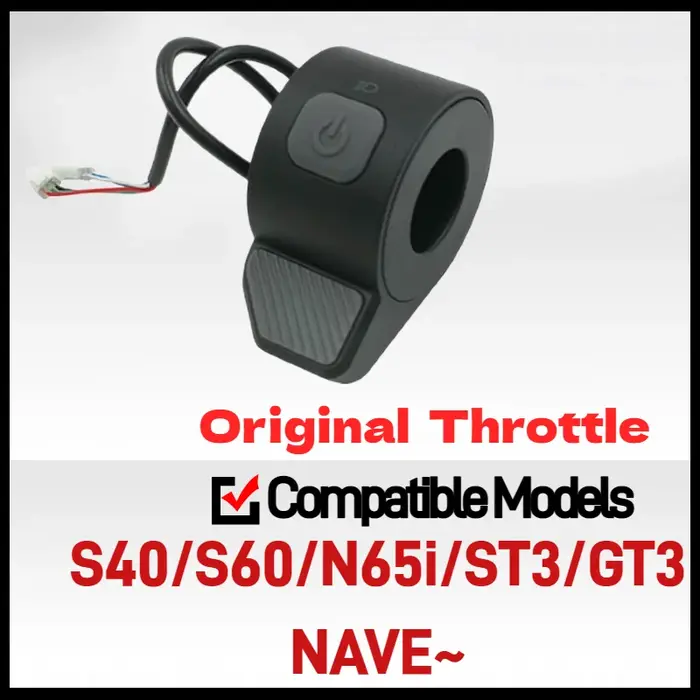 Accélérateur à pouce, pièces de rechange pour accélérateur à doigt pour trottinettes électriques Navee S40 S60 N65i ST3 GT3