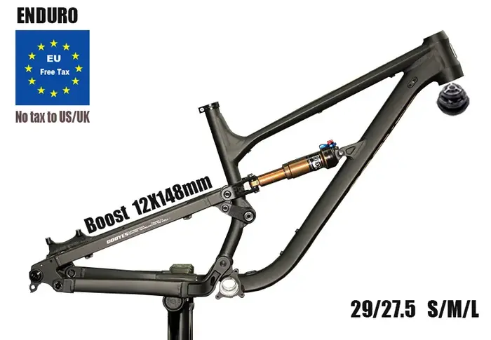 Cadre de vélo en aluminium à suspension intégrale