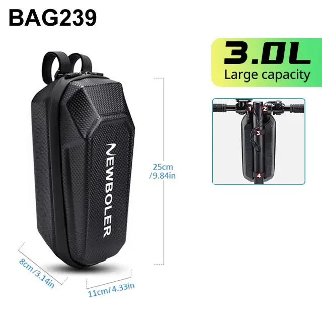NEWBOLER 3L/5L sac de Scooter électrique accessoires sac de véhicule électrique avec Port USB sac av