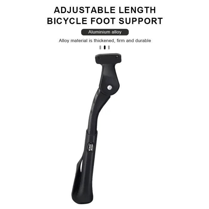 RIDERACE Béquille latérale réglable en aluminium pour VTT et vélo de route