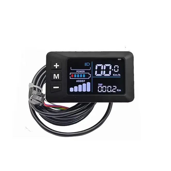 Pièces de rechange pour trottinette électrique : Écran LCD G51 avec connecteur SM, accessoire pour a