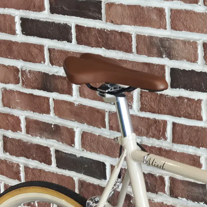 Selle de vélo de montagne pliable rétro en matériau PU