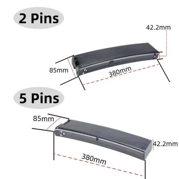 Batterie de vélo électrique pliante Carrera Crosscity 36V 7.8Ah 8.7Ah 9Ah 9.6Ah 10.5Ah
