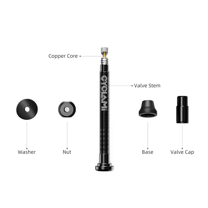 CYCLAMI – Valve Tubeless de vélo Presta FV 45/65/85mm