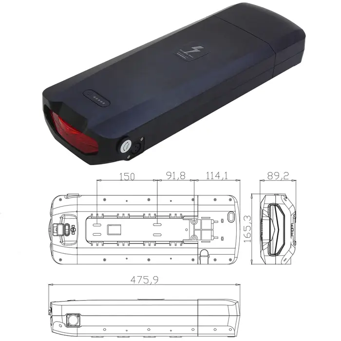 PerfecElectric-Batterie Lithium-ion 36/48V