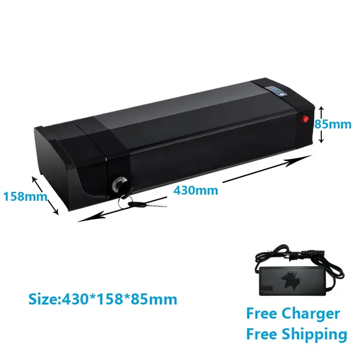 Batterie lithium pour porte-bagages de vélo électrique