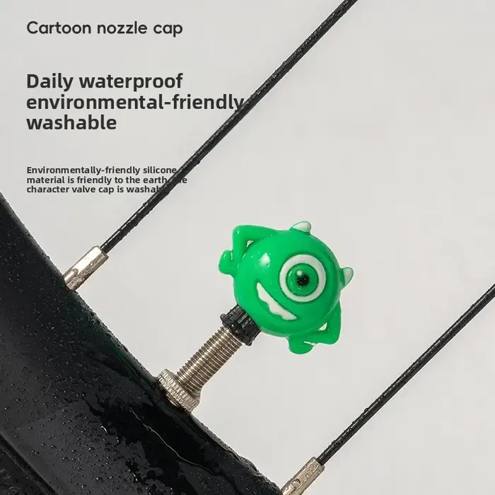 Capuchon de valve de vélo mignon en forme de dessin animé