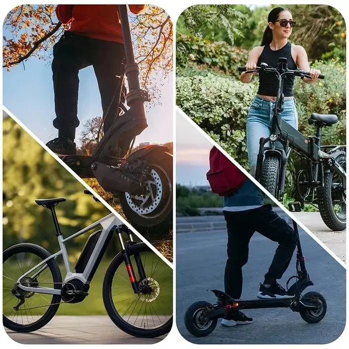 Jeu de freins à disque hydrauliques ZOOM HB-775E à 2 pistons pour vélo pliant scooter électrique et VTT en blanc haute performance