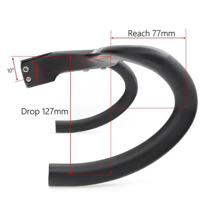 KOCEVLO X01 vélo de route tige entièrement en Fiber de carbone guidon
