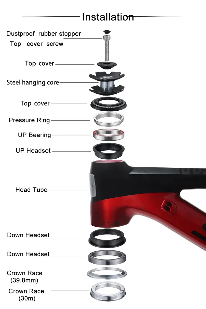VIARON – casque de vélo vtt 1 1/8 34MM
