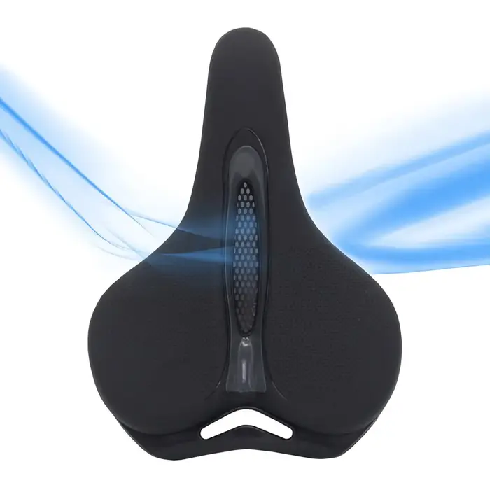 VTT Selle De Vélo Respirant Grand Butt Coussin En Cuir Surface Siège Montagne