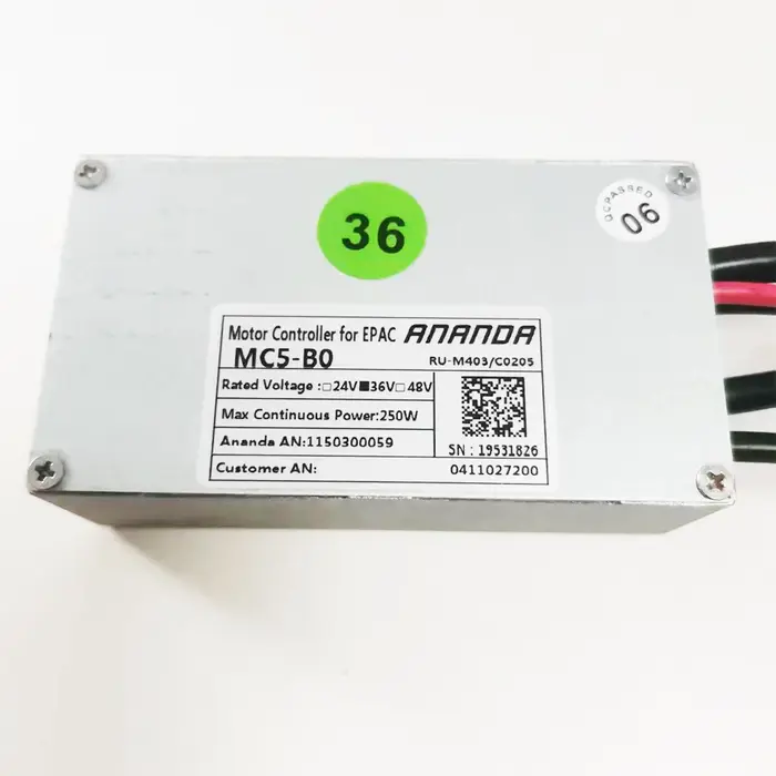 Contrôleur de moteur sans balais MC5-B0 personnalisé pour EPAC ANANDA 36V 250W