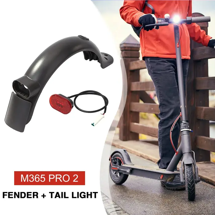 Garde-boue anti-éclaboussures de pneu de Scooter électrique avec feu arrière