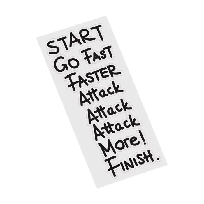Autocollants de vélo « Go Fast, Attack More » pour cadre de vélo, autocollants de motivation DIY imp